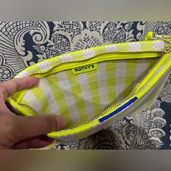 rothy's the wristlet in citrus gingham - Picture 2 of 3